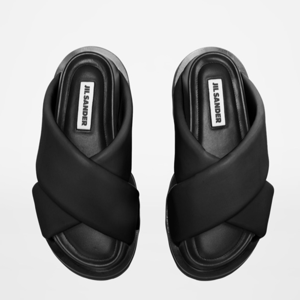 JIL SANDER Padded Pillow Platform Sandals Size 40